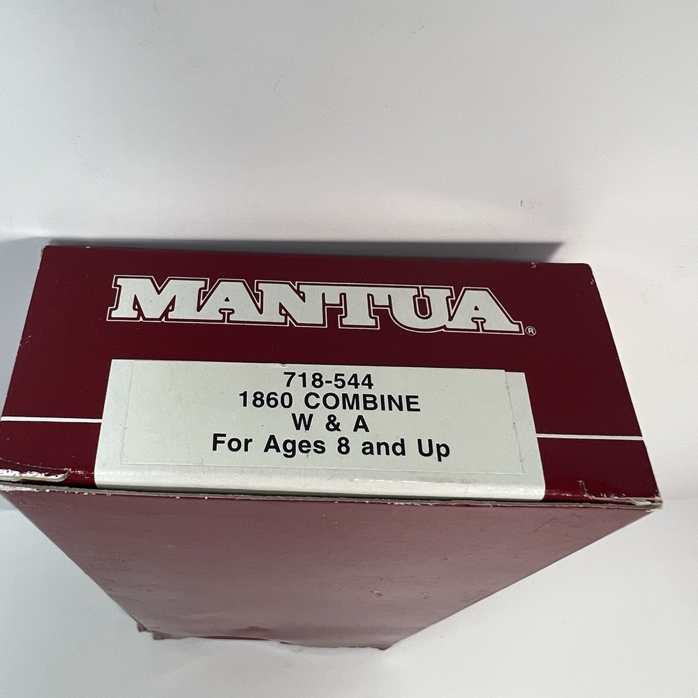Mantua 1860 Combine W&A Railroad HO Scale Train Car 718-544 Yellow New Box Wear - Picture 3 of 8